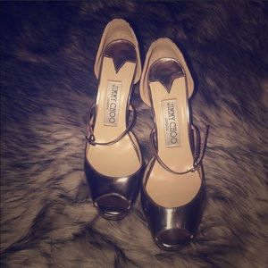 Jimmy Choo metallic heels